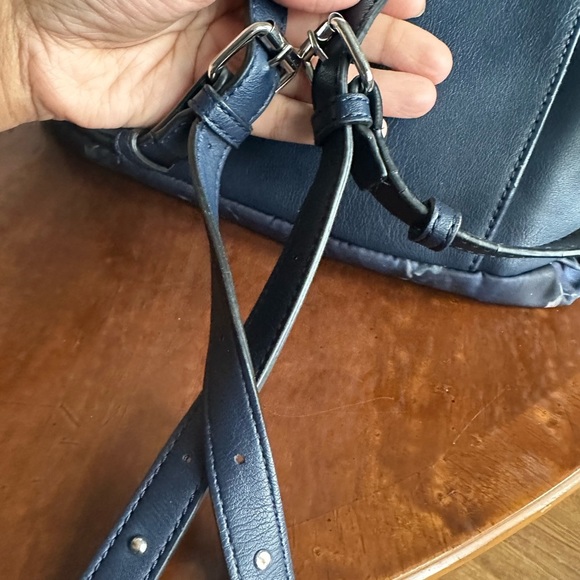 Simply Vera Wang Blue Floral Multi Pocket Bookbag - Picture 7 of 16